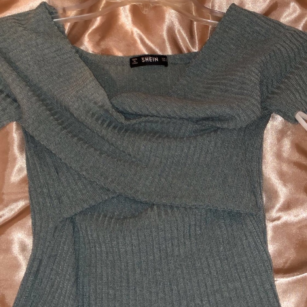 SHEIN blue crop top xs